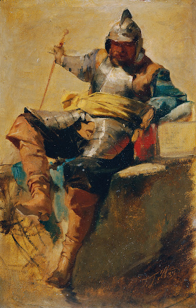 Mann in Rüstung des 17 Jahrhunderts 1889