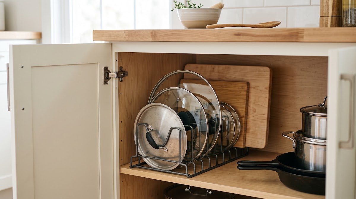 Best Pot Lid Organizers for Kitchen Cabinets (2026) - BEST BUDGET — IN CONTEXT