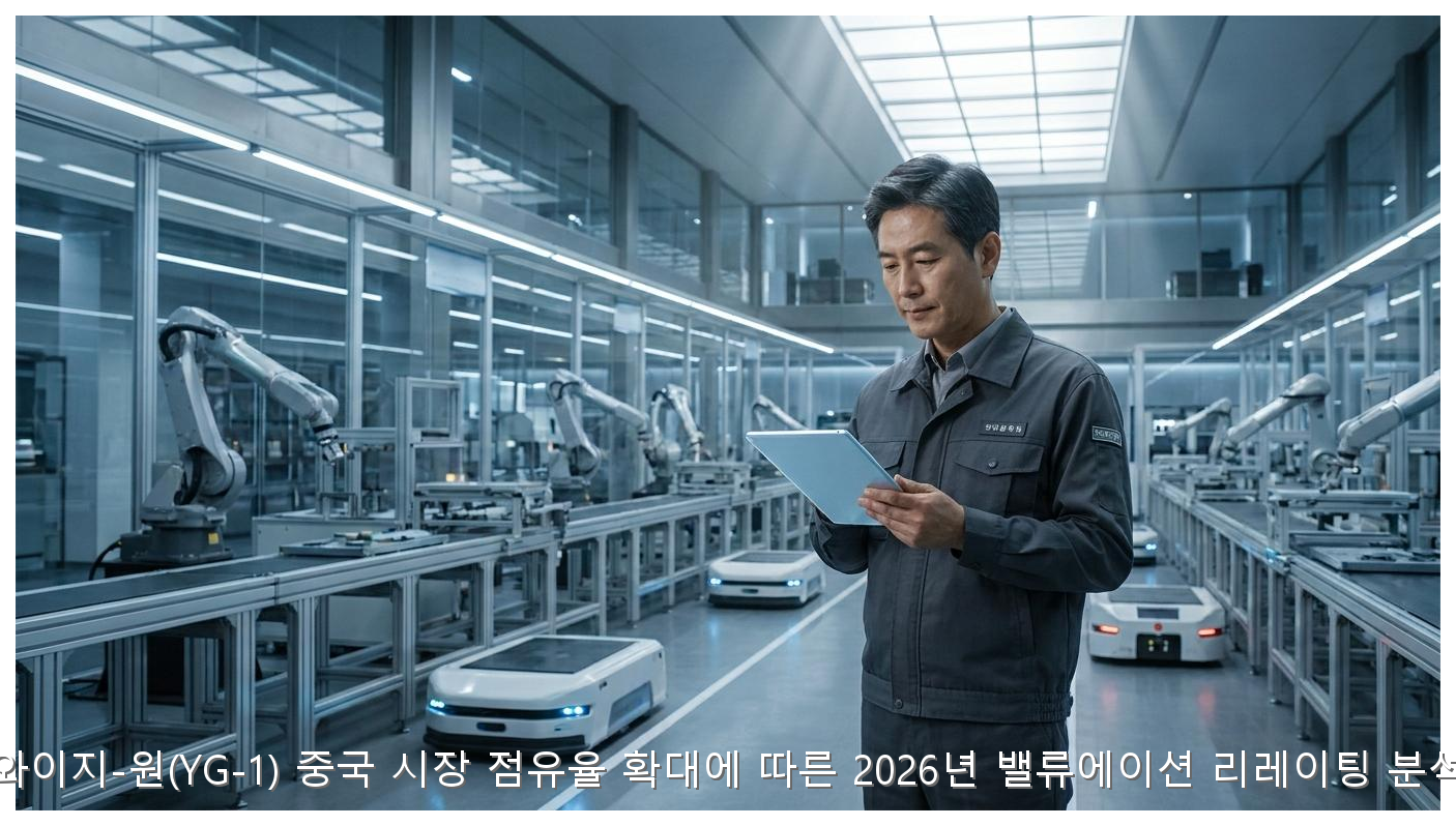 와이지-원(YG-1) 중국 시장 점유율 확대에 따른 2026년 밸류에이션 리레이팅 분석 핵심 안내 및 분석 인포그래픽 (4)