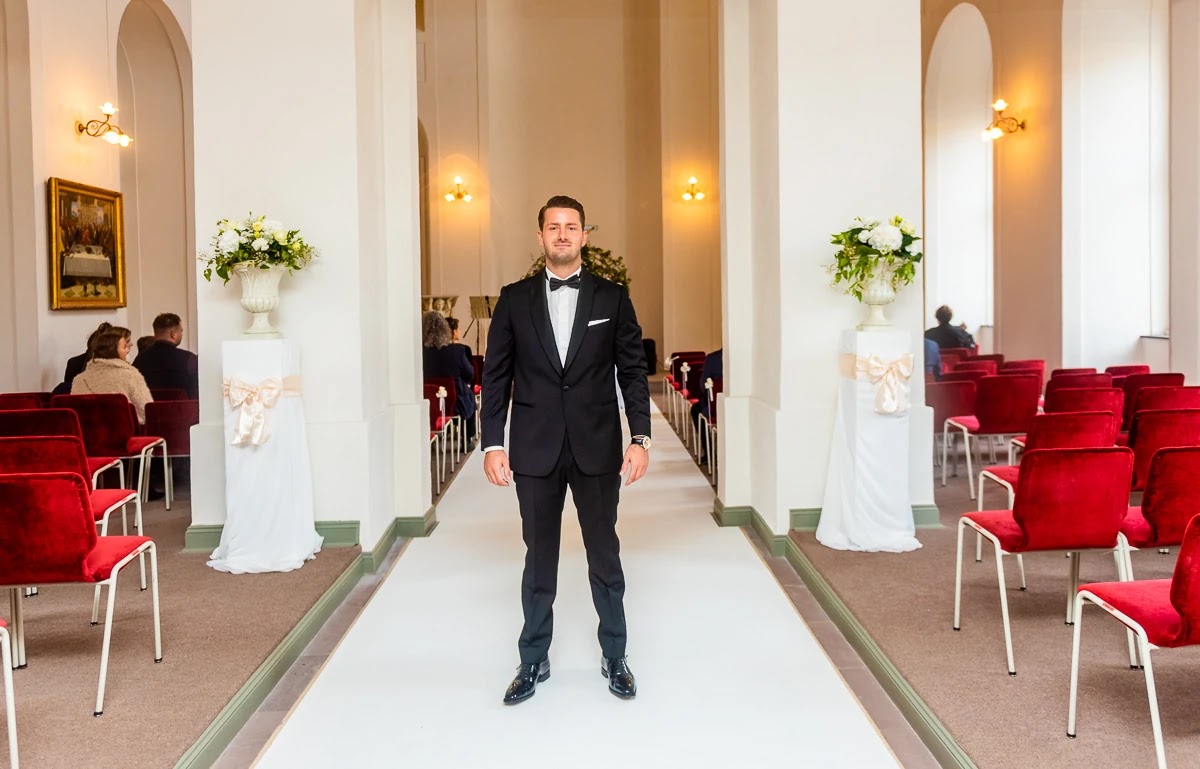 Kirchliche Trauung im Schloss Bad Arolsen von V und S im Residenzschloss Bad Arolsen