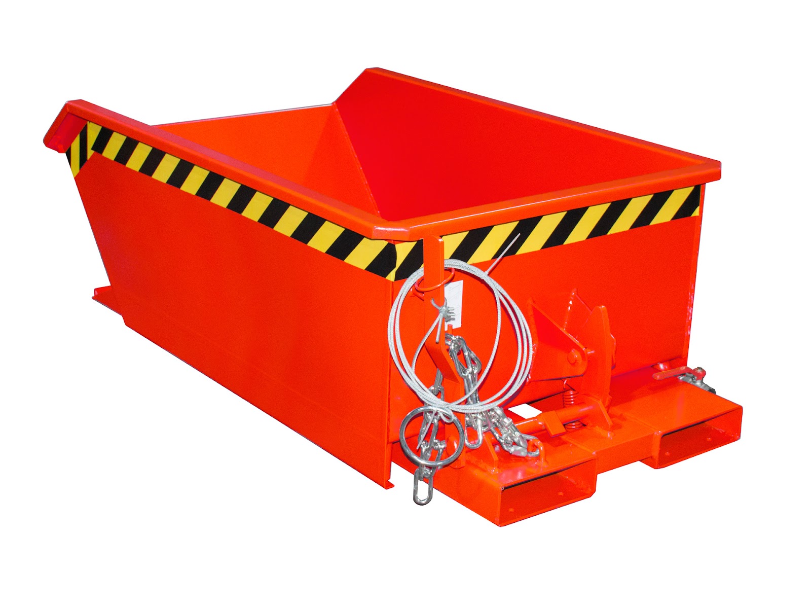 Mini-spaander-kiepecontainer SMGU 270, gelakt, Vuurrood