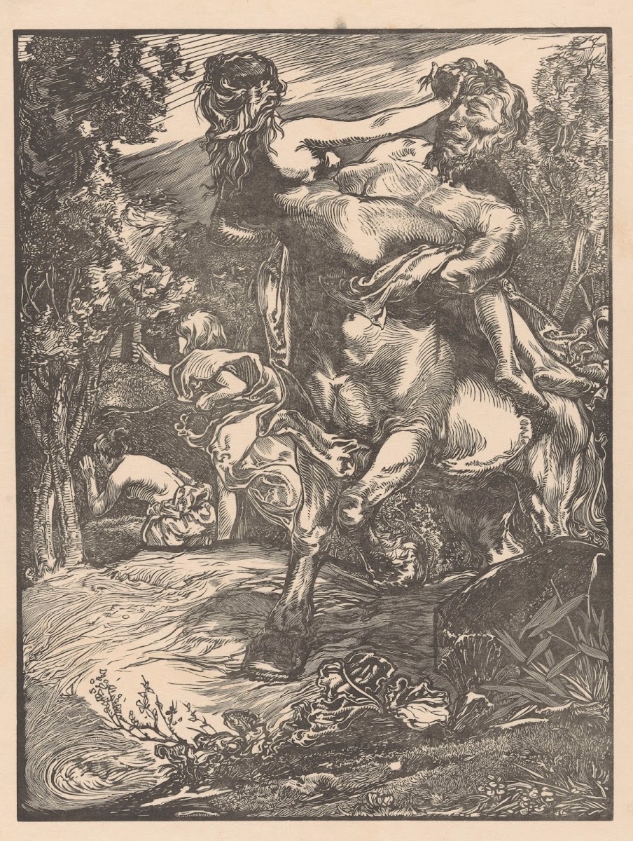 Centaur die een vrouw ontvoert 1881 1934