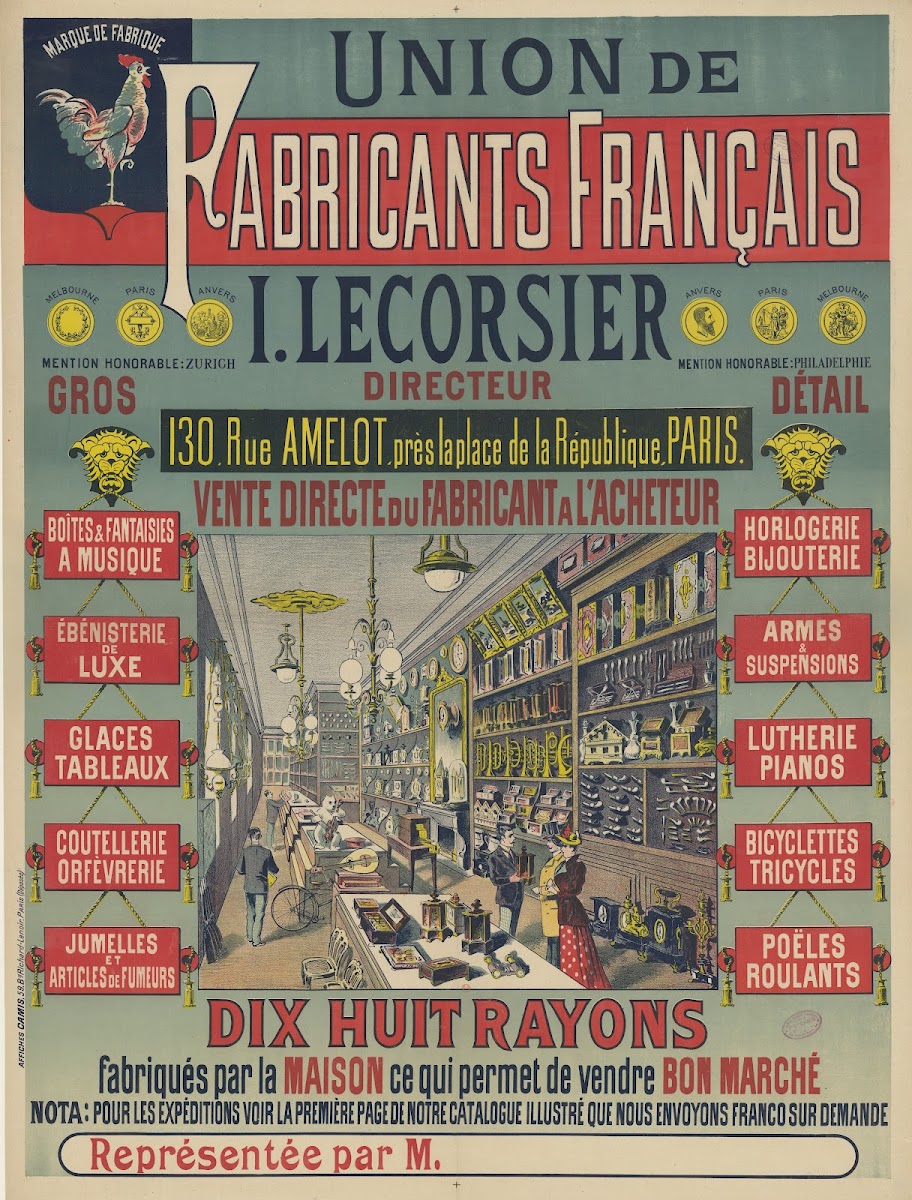 Union de fabricants français I Lecorsier directeur 1891
