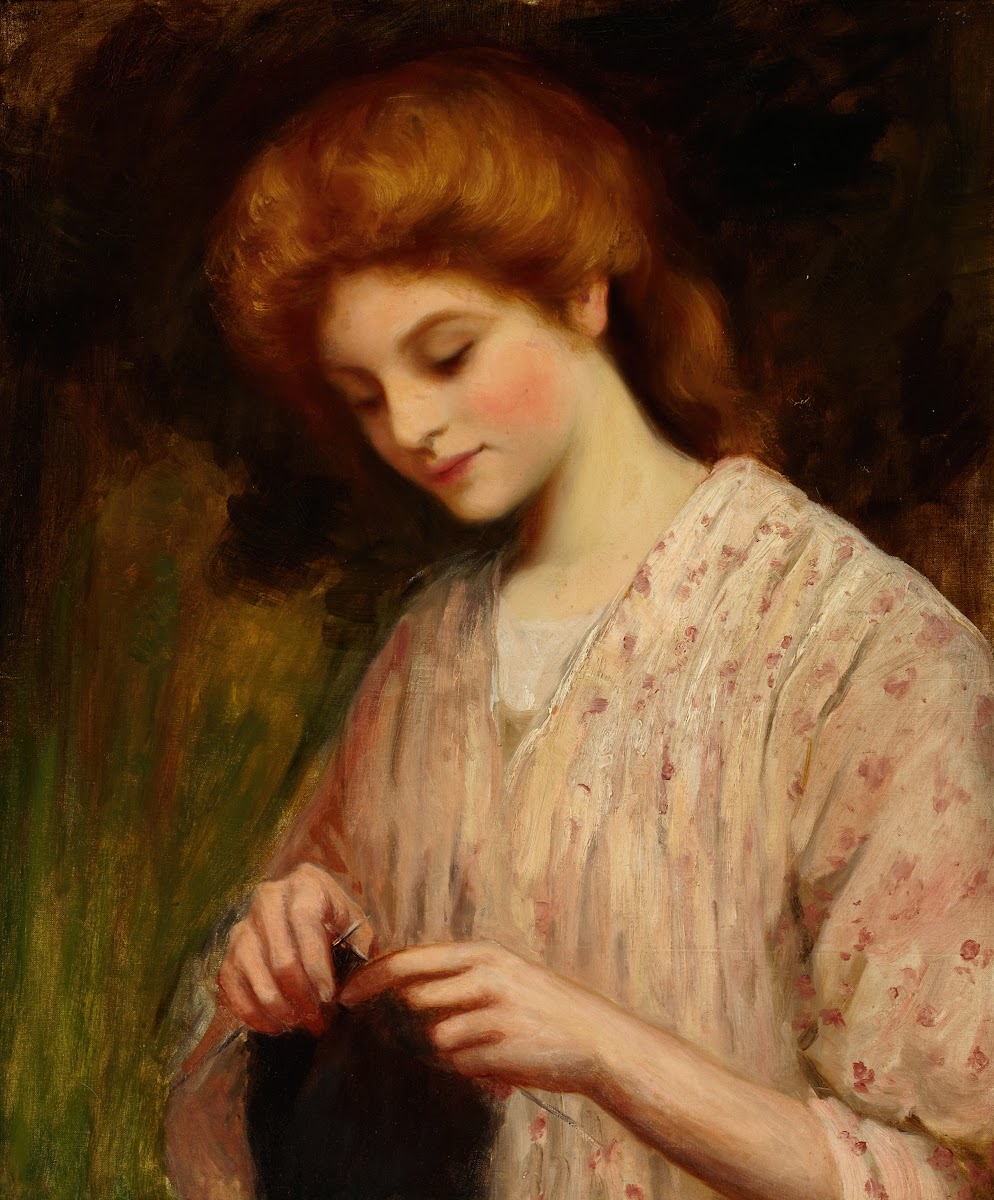 Emma Eburne Knitting a Sweater