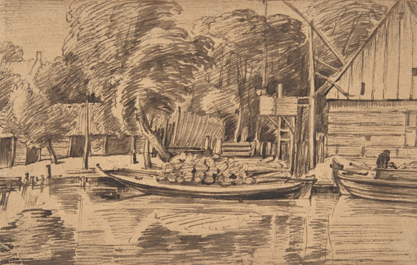 Landscape with a Canal in the Foreground 17th century
