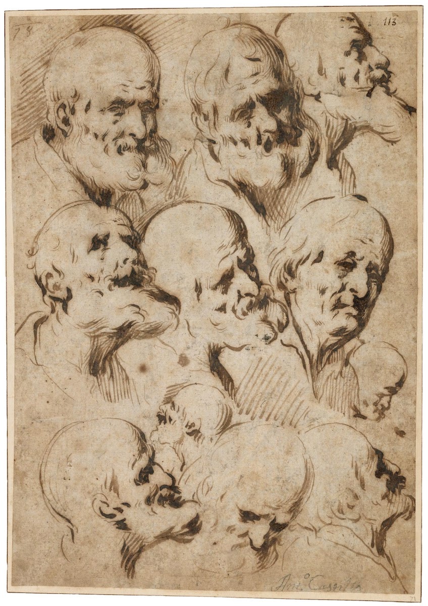 Study of Heads of Apostles 1648 1652