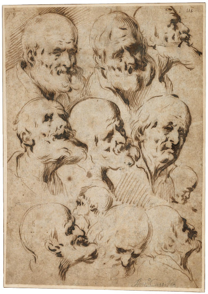 Study of Heads of Apostles 1648 1652