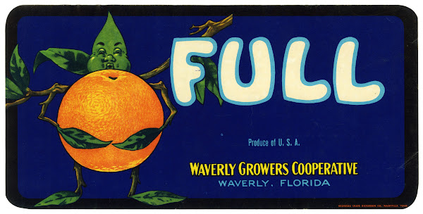 Full Citrus Label 1930s