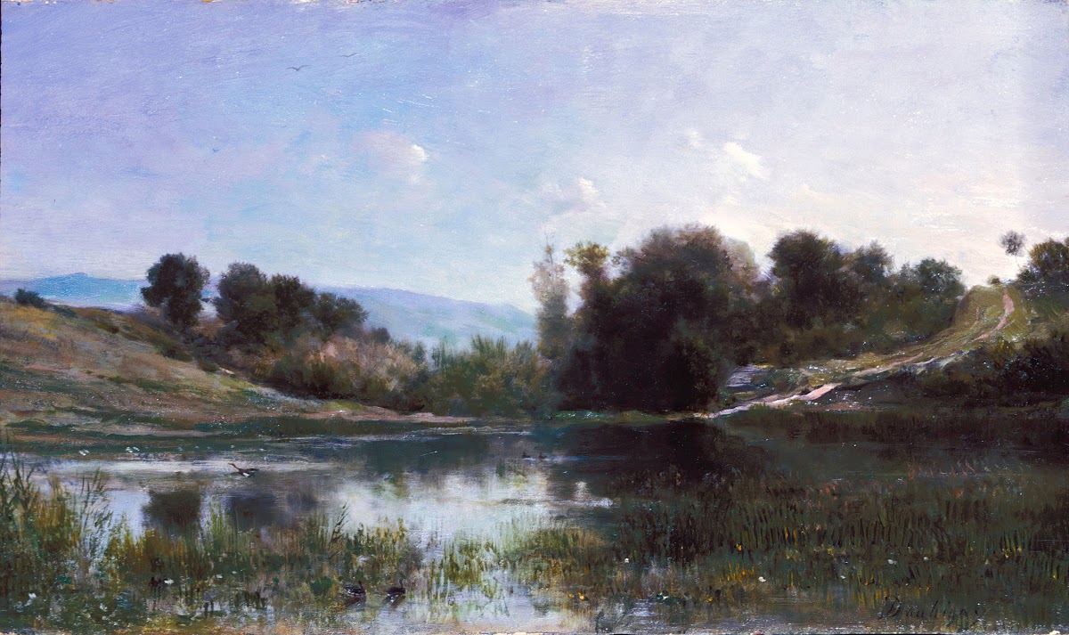 Pond at Gylieu between 1854 and 1869
