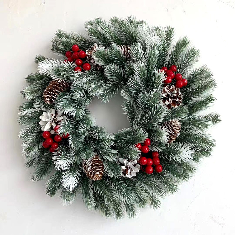 Christmas wreath with LED lighting, 40 cm