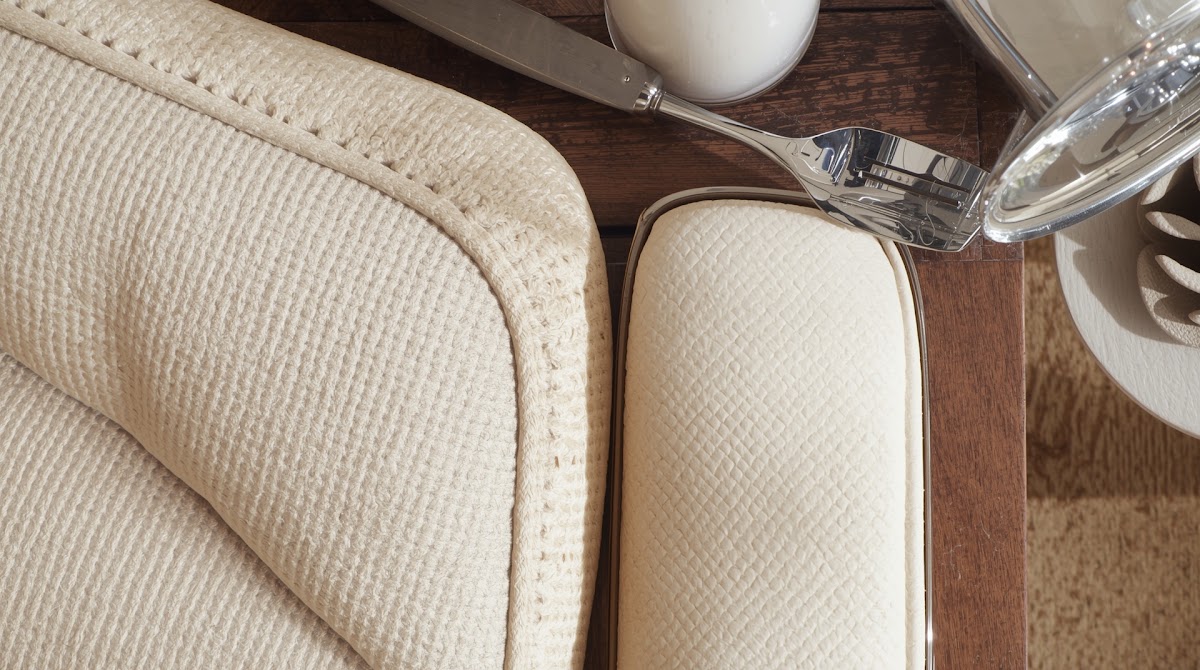How to Fix the Most Common Chrome Decor Mistakes - chrome wood textile and neutral color palette mood board