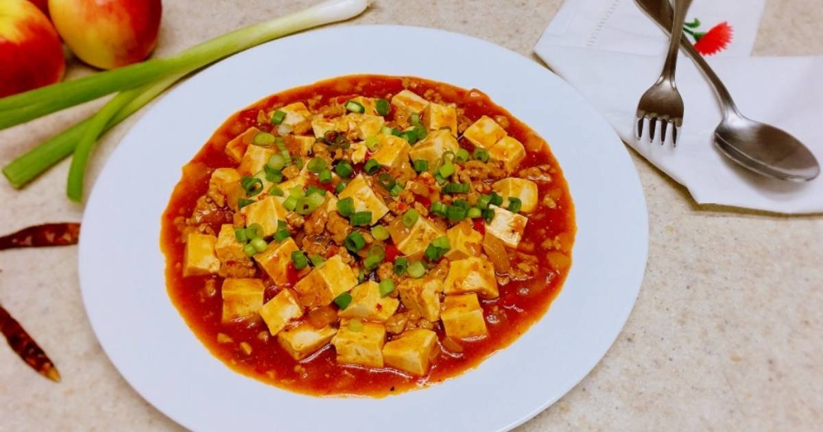 Đậu hũ tứ xuyên công thức không cay