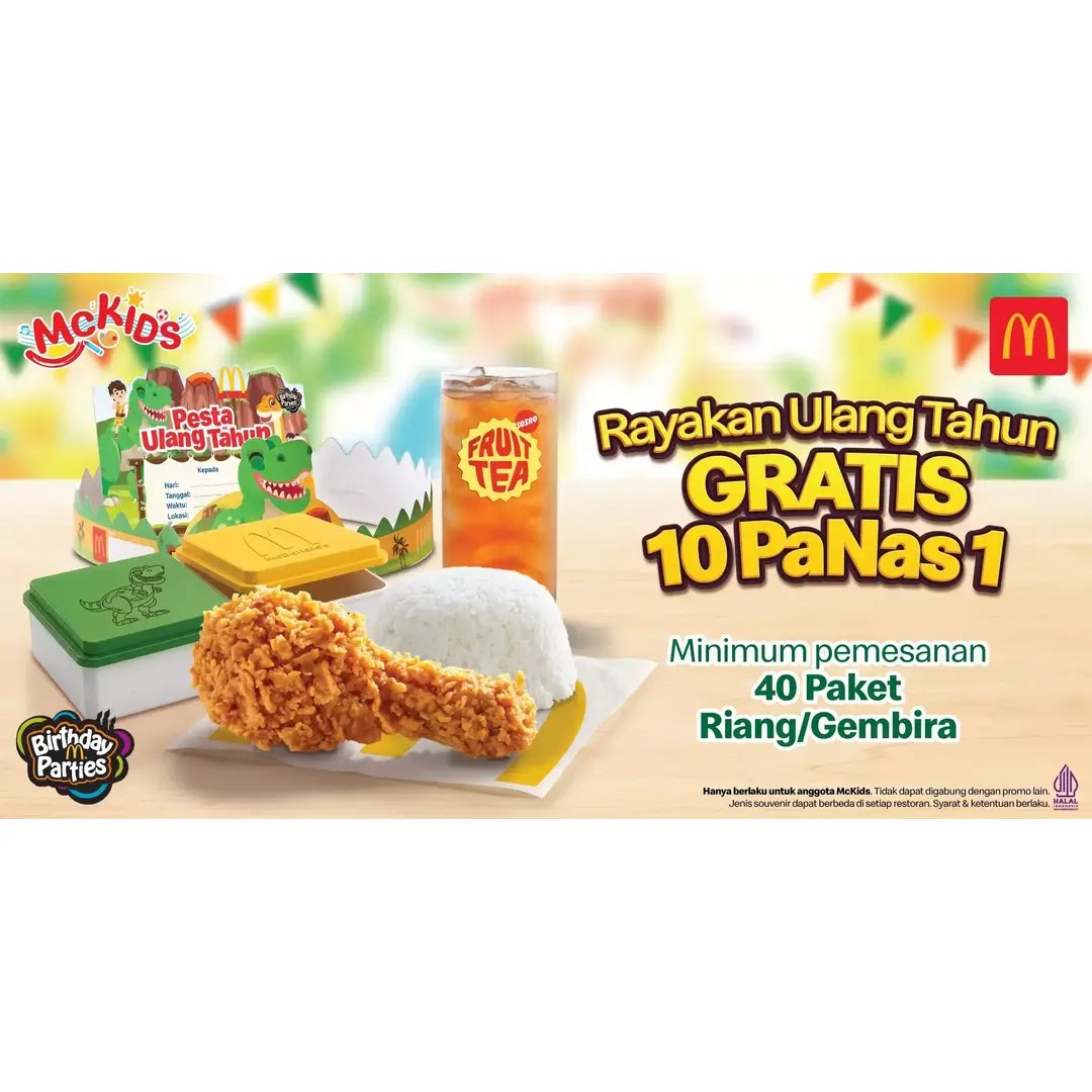 GRATIS 10 Paket PaNas 1 untuk Member McKids.