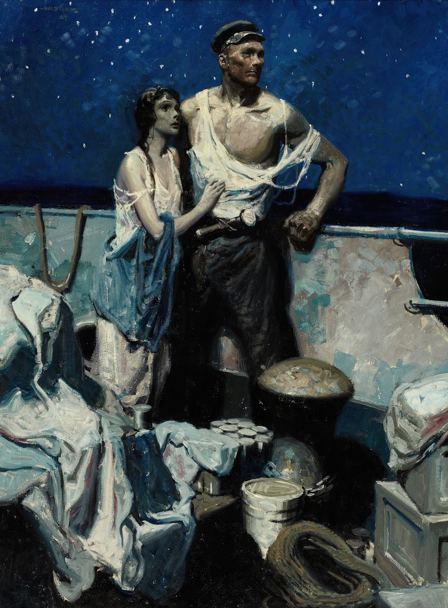Hurricane Harvest Starry Night c 1924