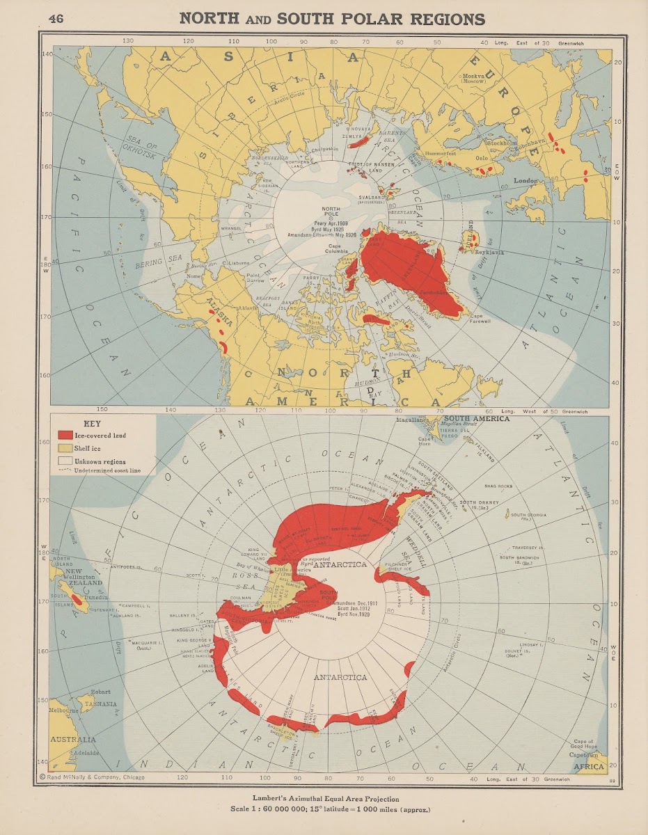 North and South Polar Regions 1943