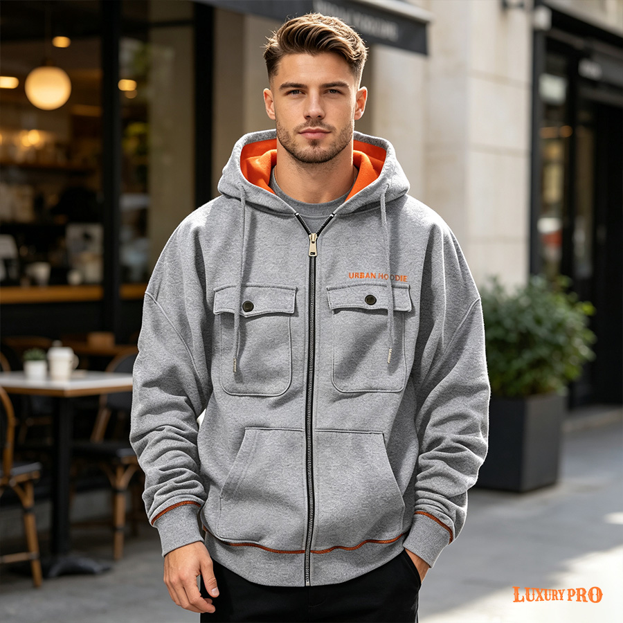 2D‑Multi‑pocket Sweatshirt