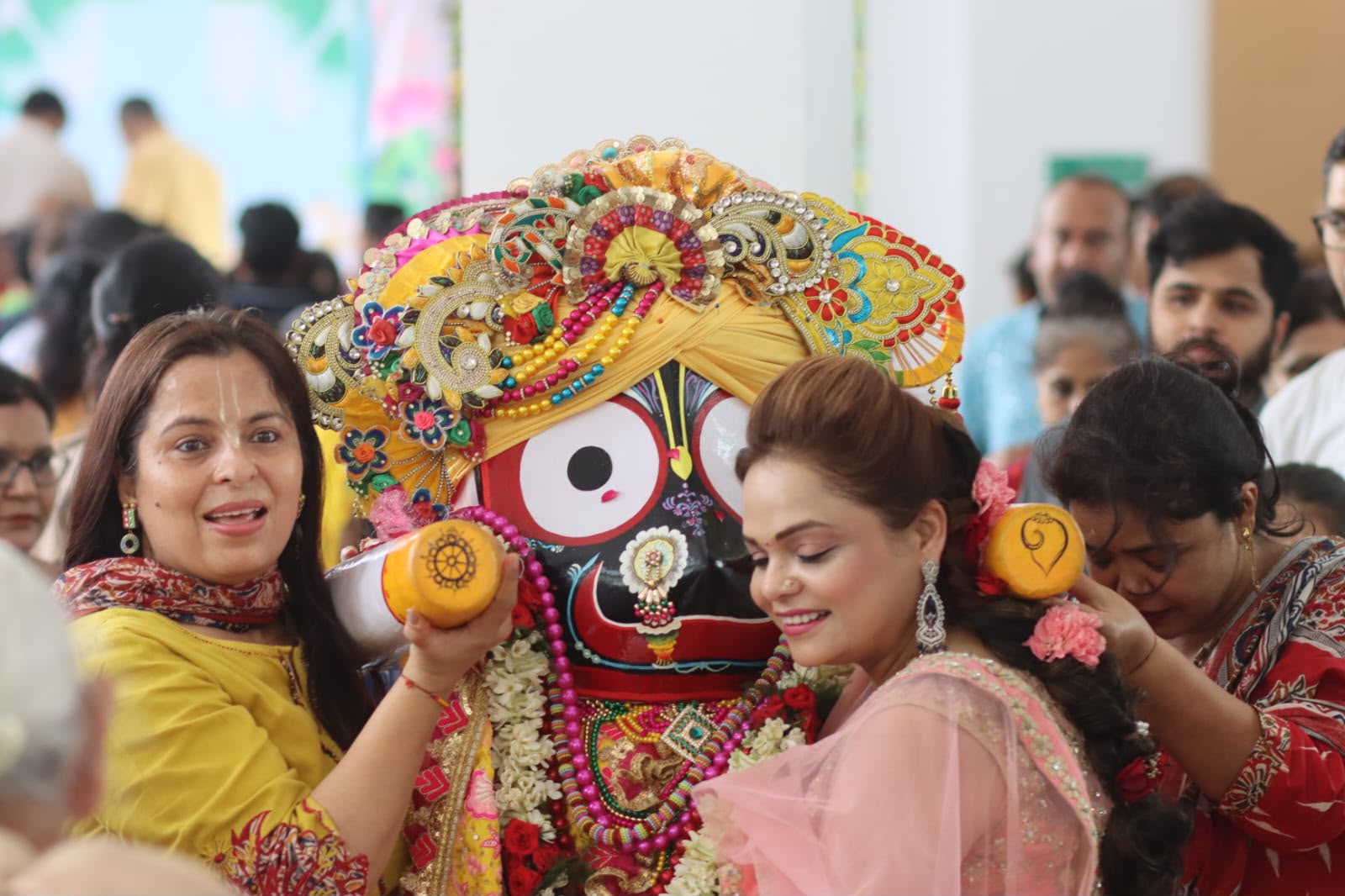 Devotees carying Lord Jagganth at one Rath Yatra