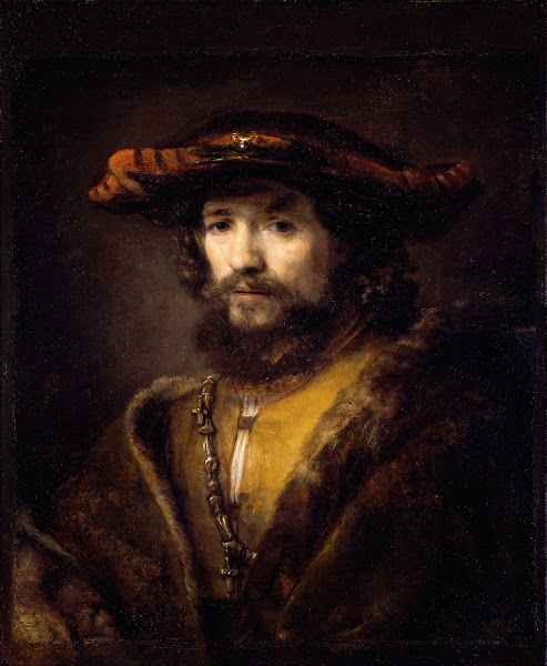 Bust of a Man Wearing a large brimmed Hat c1654