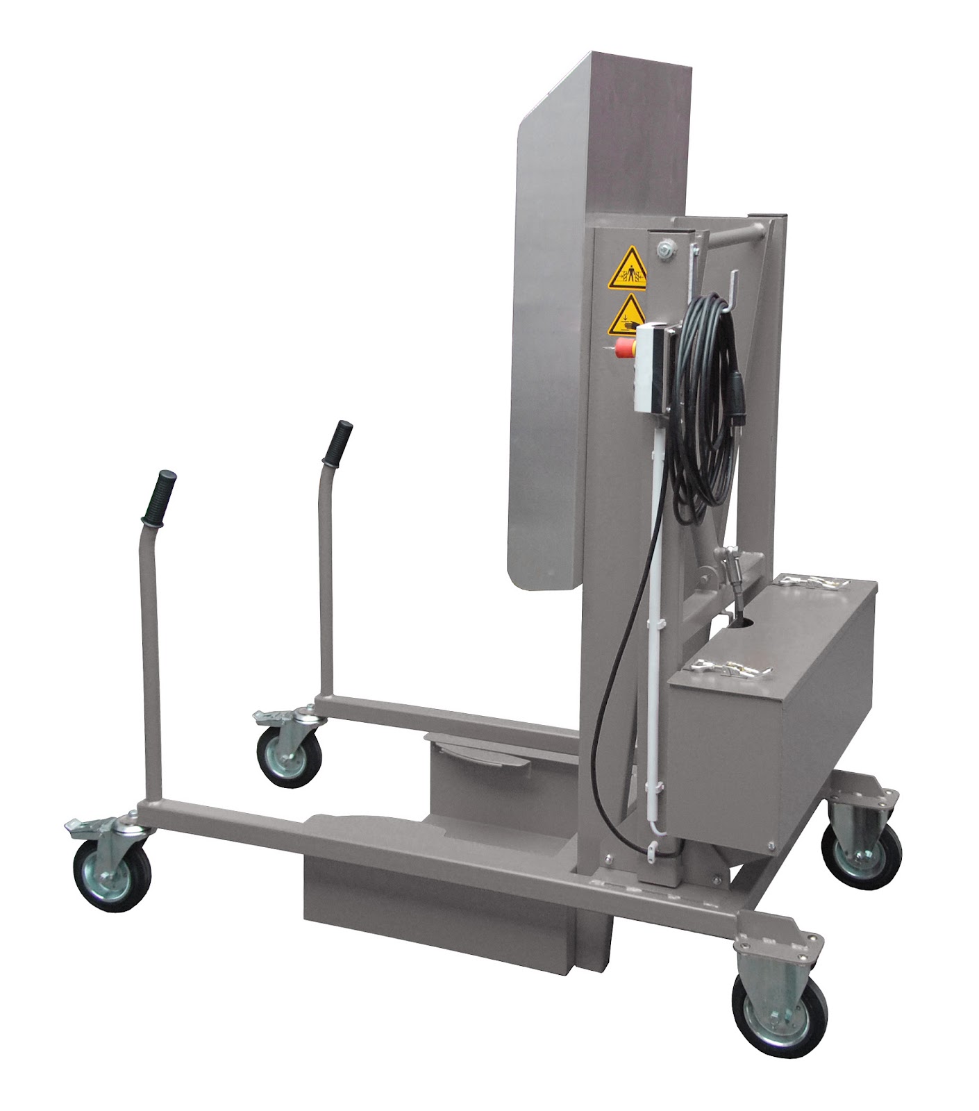 Afvalcontainer-Kiepstation MKS-230V, gelakt, Muisgrijs