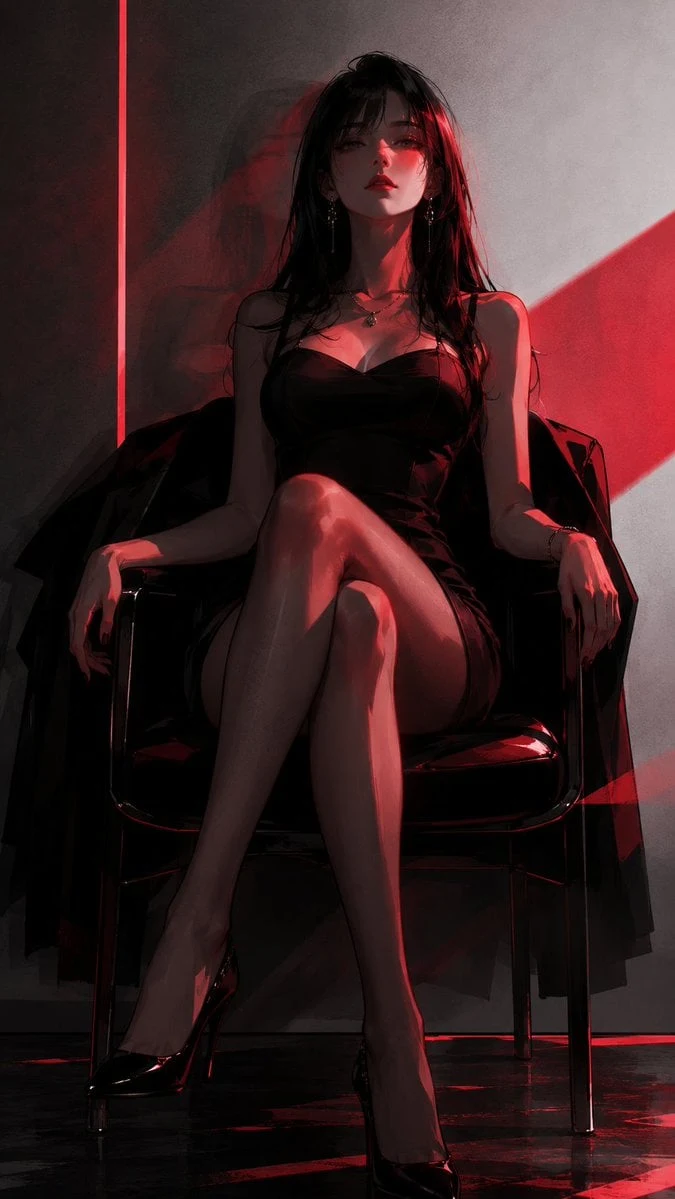Una Ilustracion De Anime Oscuro