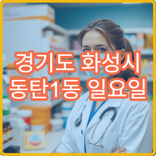 경기도 화성시 동탄1동 일요일 당번약국 안내 주말 약국 총정리
