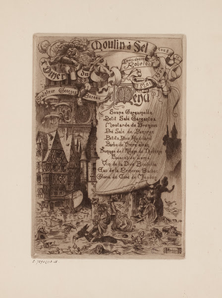 1er dîner du Moulin à Sel le 7 mai 1904 sous la présidence de Rabelais