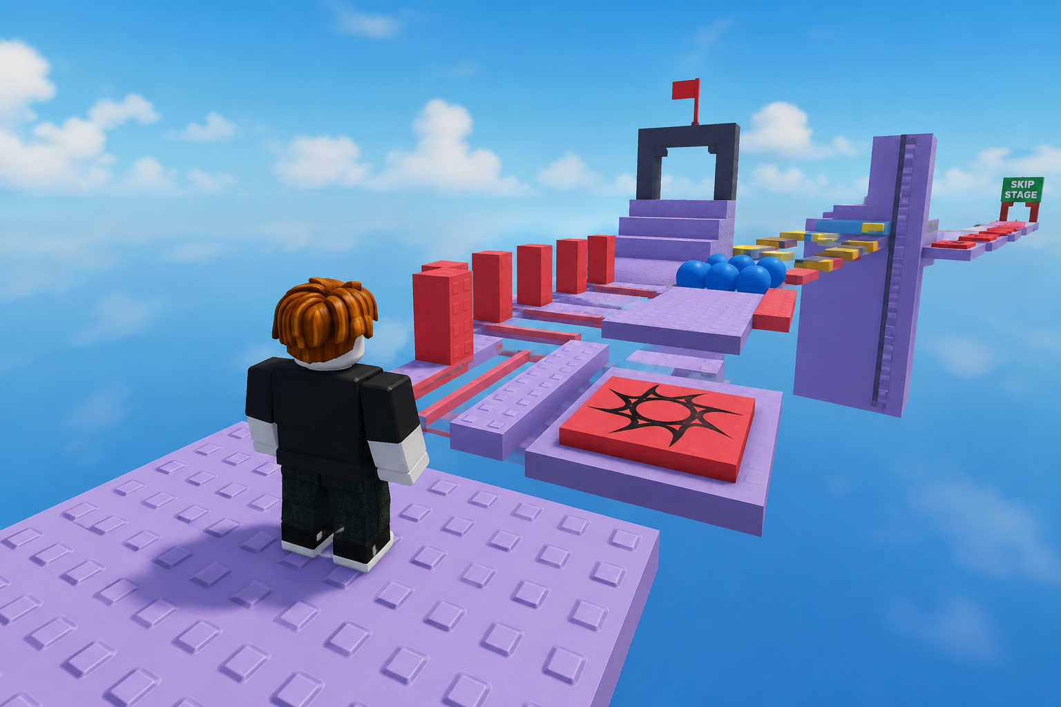 Полоса препятствий в Roblox