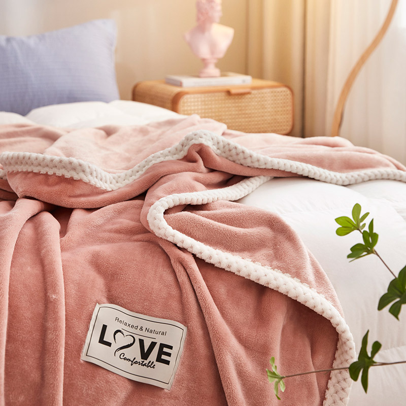 Milchfaser-Fleece-Decke, unifarben, verschiedene Größen