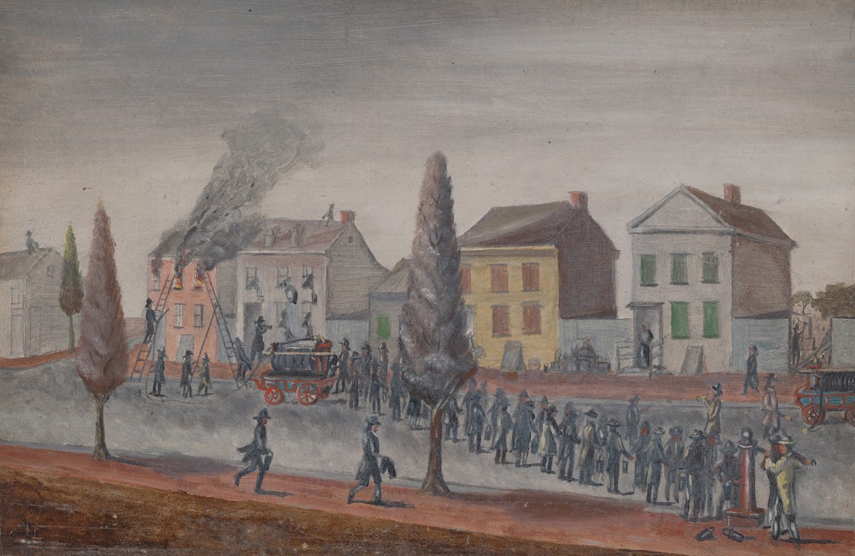 Fighting a Fire 1870s