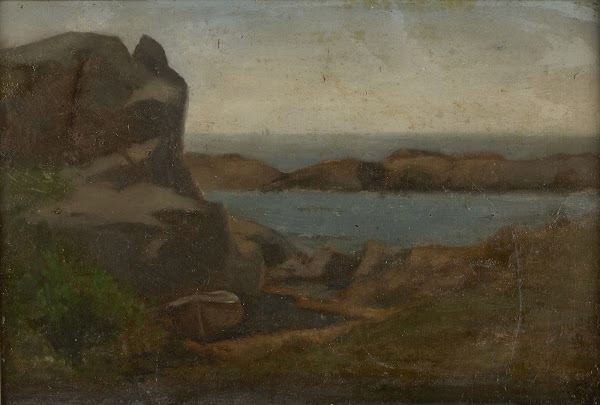 Old Boathouse Beach Newport 1859