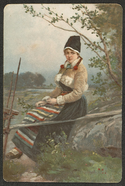 Woman in folk costume