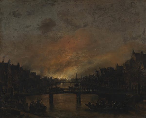 Fire at Amsterdam by Night 1618  1677