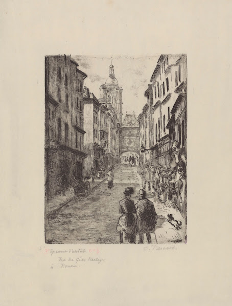 Rue du Gros Horloge à Rouen 1884