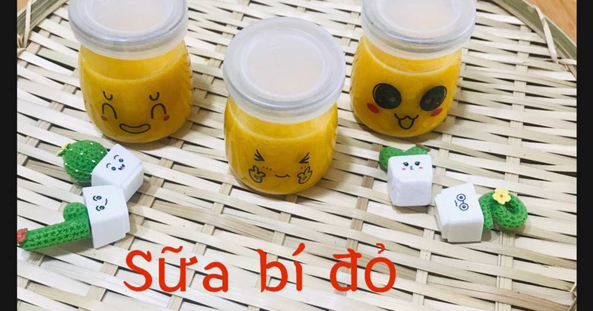 Sữa bí đỏ cho bé từ 6m