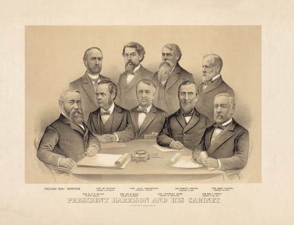 President Harrison and his cabinet 1889