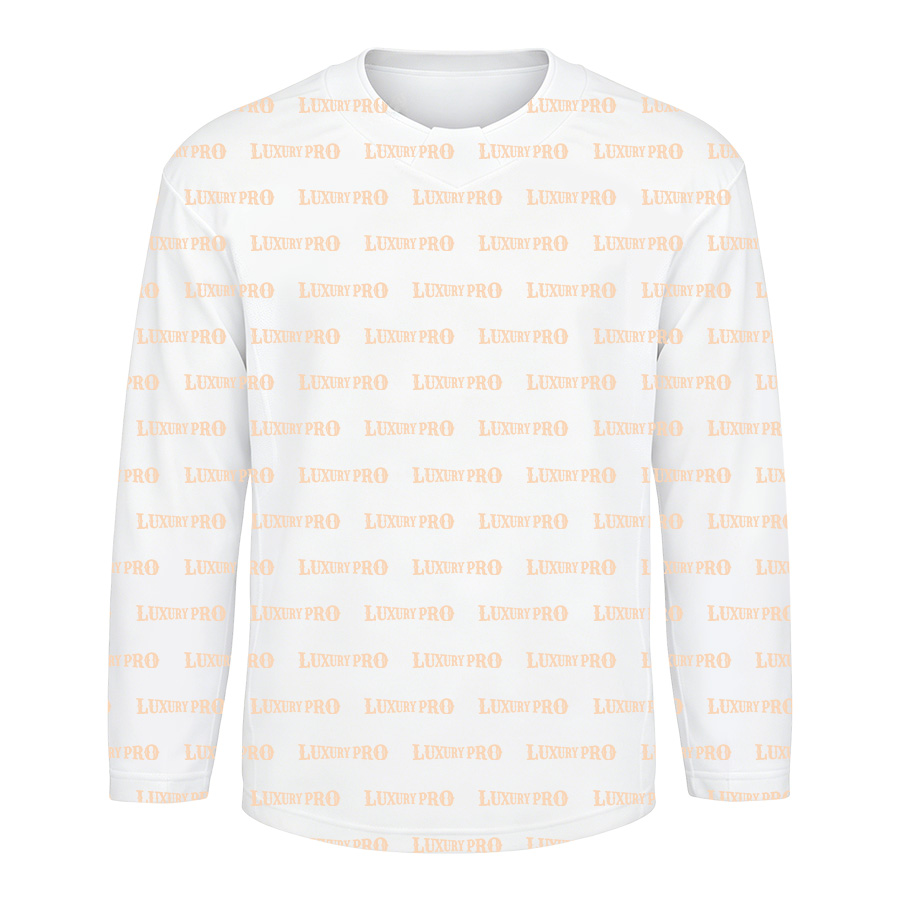 AOP Crew neck realistic line hockey cardigan