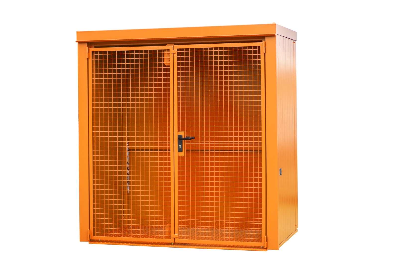 Gasflessen-container GFC-B M1, gelakt, Geeloranje