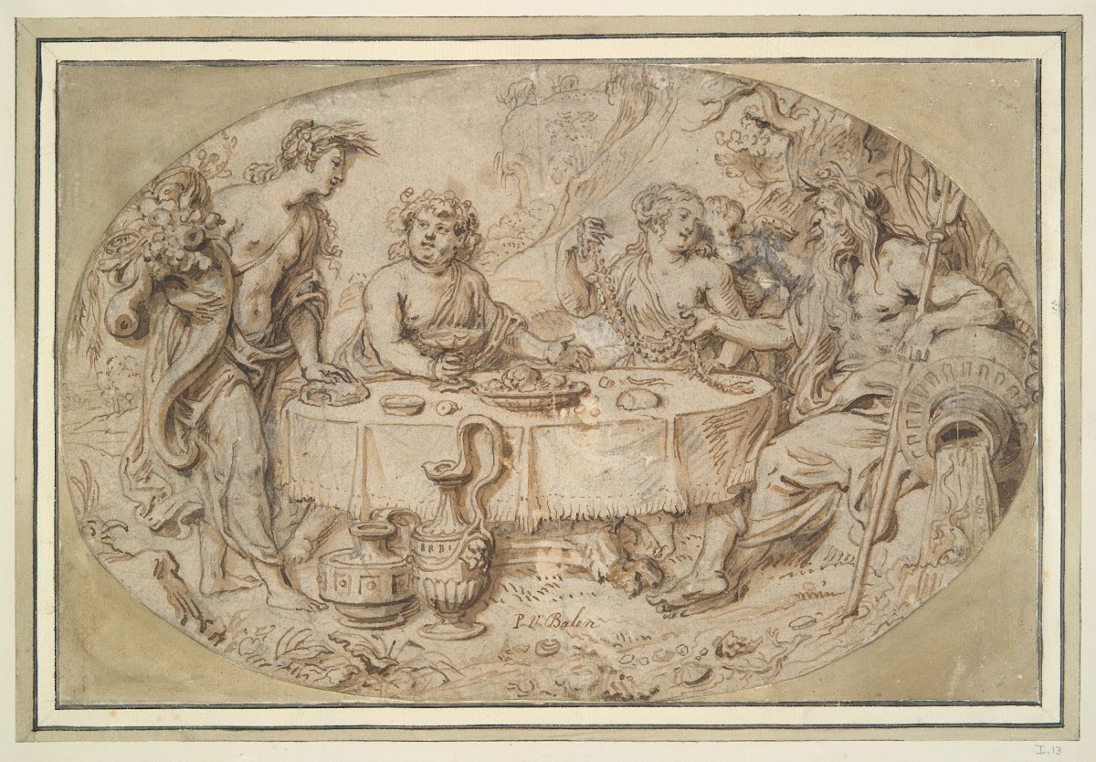 Banquet of Ceres Bacchus Venus andNeptune 17thcentury