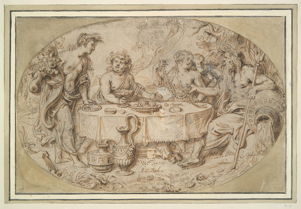 Banquet of Ceres Bacchus Venus andNeptune 17thcentury