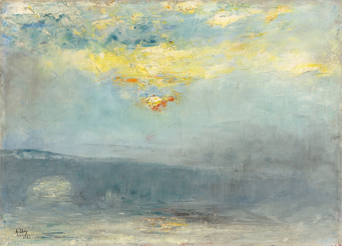 Waterloo Bridge bei Nebel London 1926