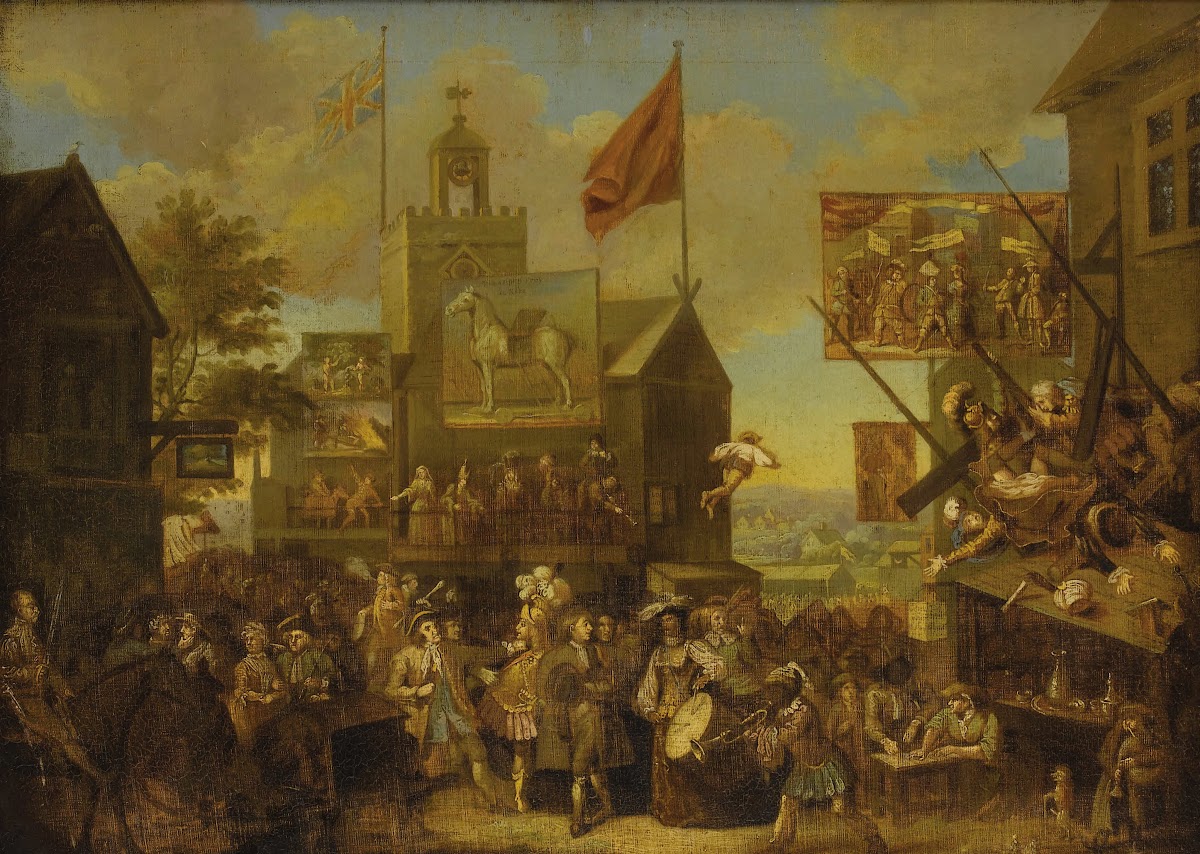 Country Scene Of Low Life In A Village