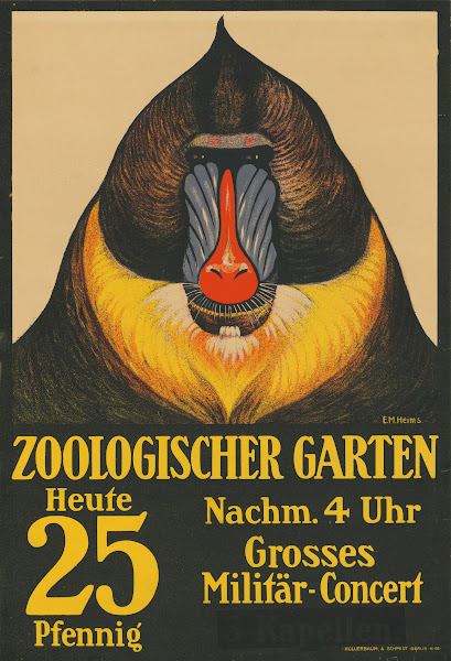 Zoologischer Garten Heute Nachmittag 4 Uhr GroßEs MilitäR Konzert Ca 1904   1914
