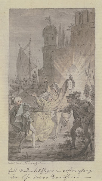 Der Marquis Ferdinand Mazzini ersticht Graf Hippolitus de Vereza den Geliebten s