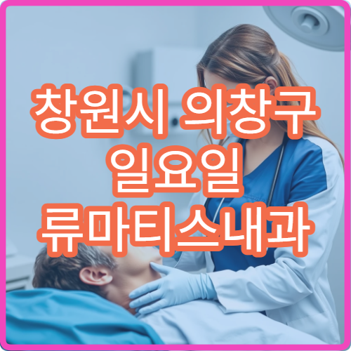 창원시 의창구 일요일 류마티스내과 진료 병원 관절염 상담