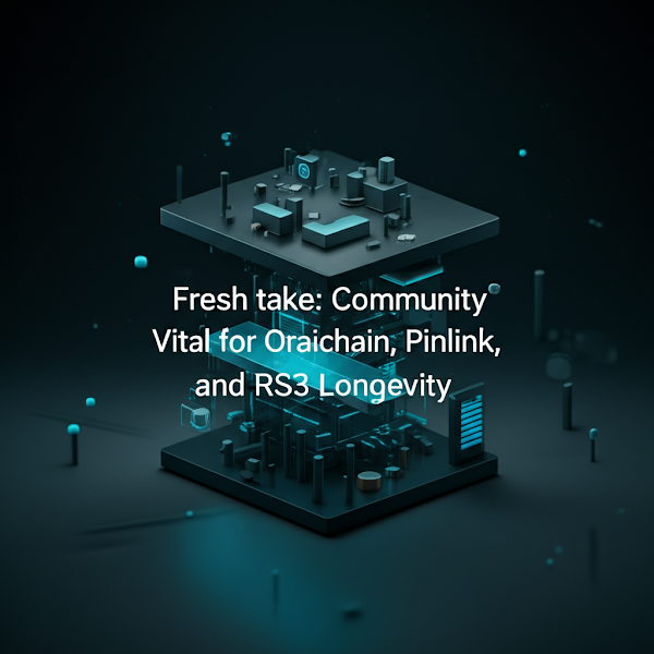 Fresh take: Community Vital for Oraichain, Pinlink, and RSS3 Longevity