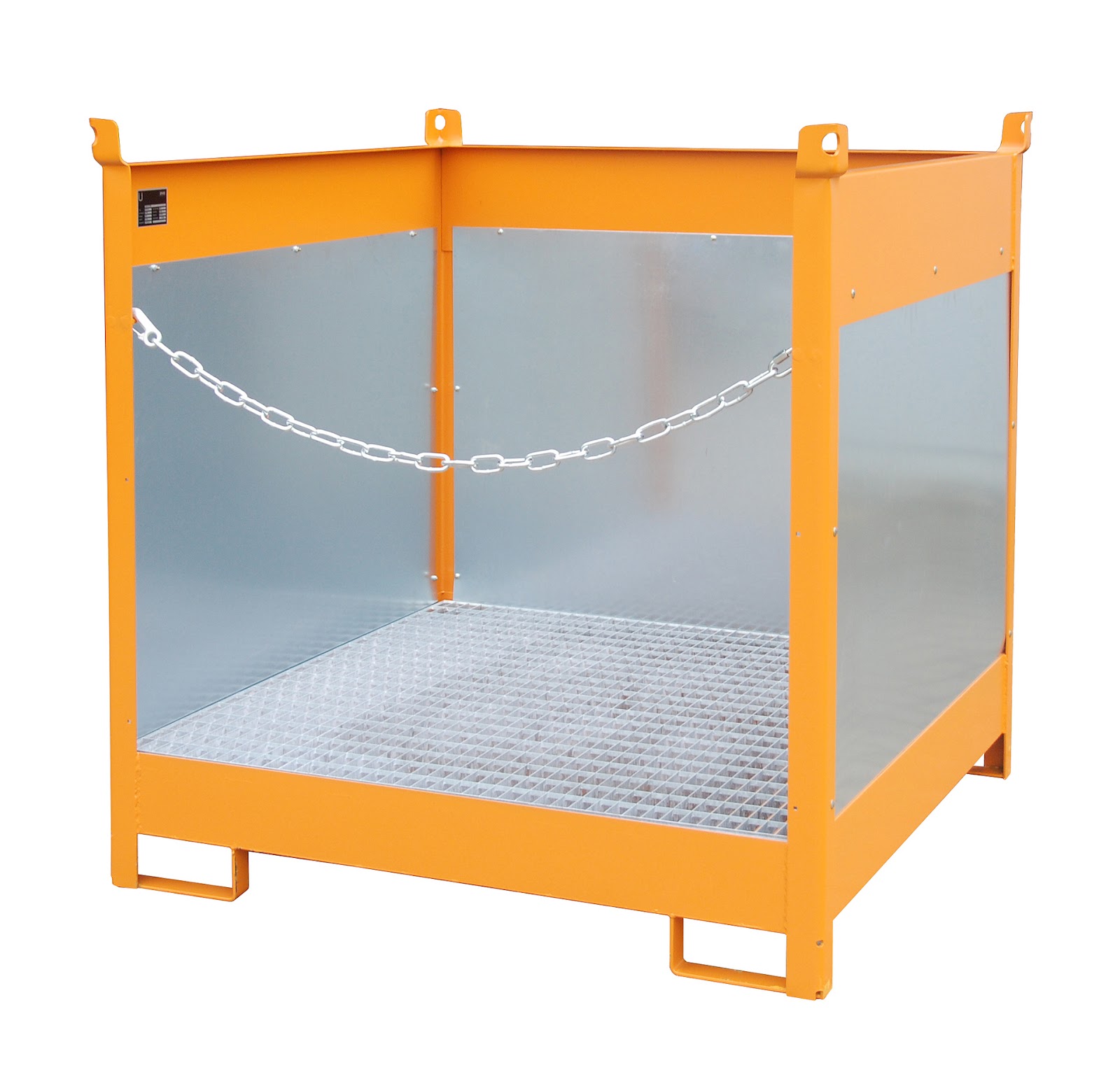Vaten-stapelpallets FSP-4 G, gelakt, Geeloranje