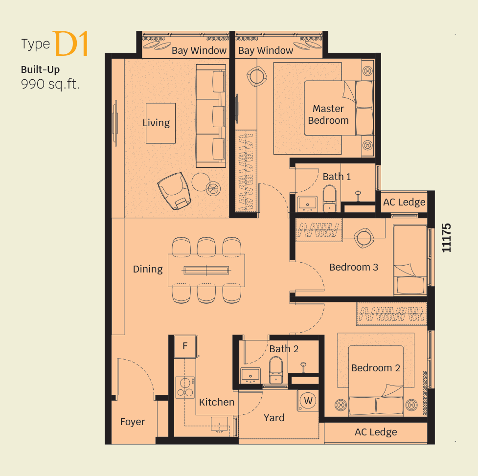 Helix 2 PJ South floor plan
