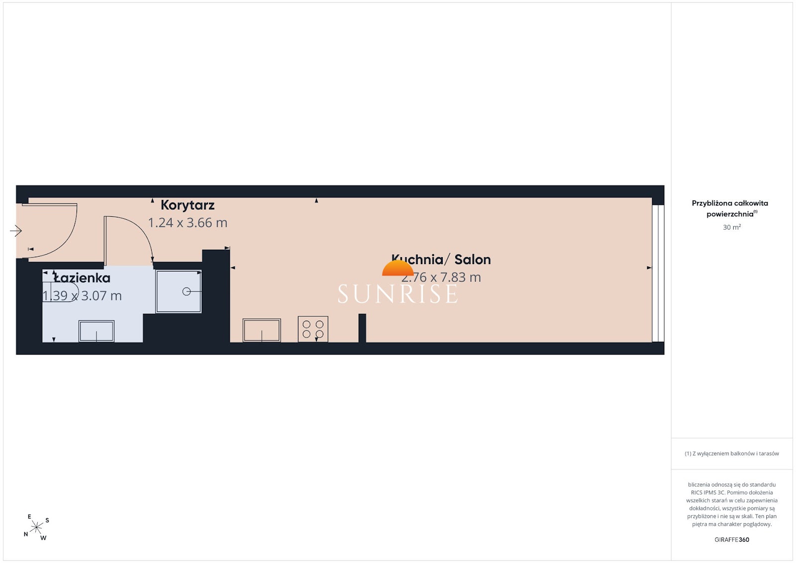 Kołobrzeg | Perłowa Przystań | 30,53 m² | 900 m od plaży i basen — zdjęcie 2