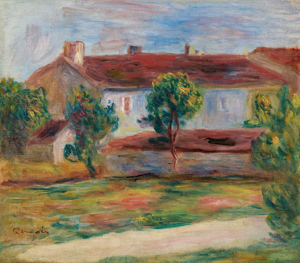 Paysage dEssoyes Paysage avec une maison circa 1900 1903