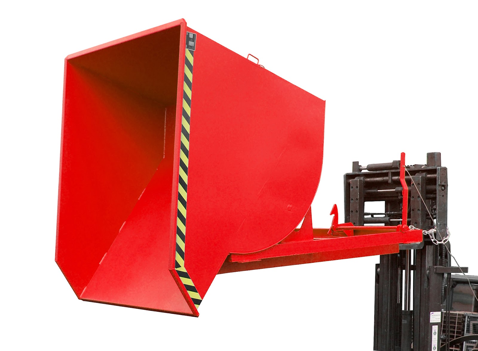 Kiepcontainer BKM 150, gelakt, Vuurrood